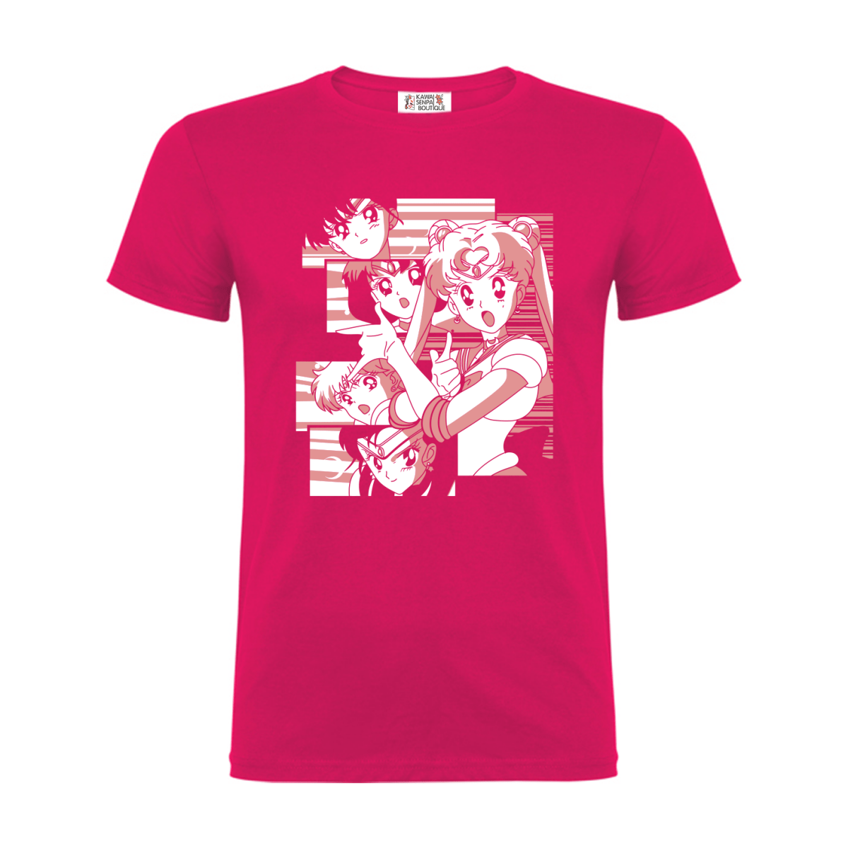 T-shirt SailorMoon Pink - Kawaii Senpai Boutique