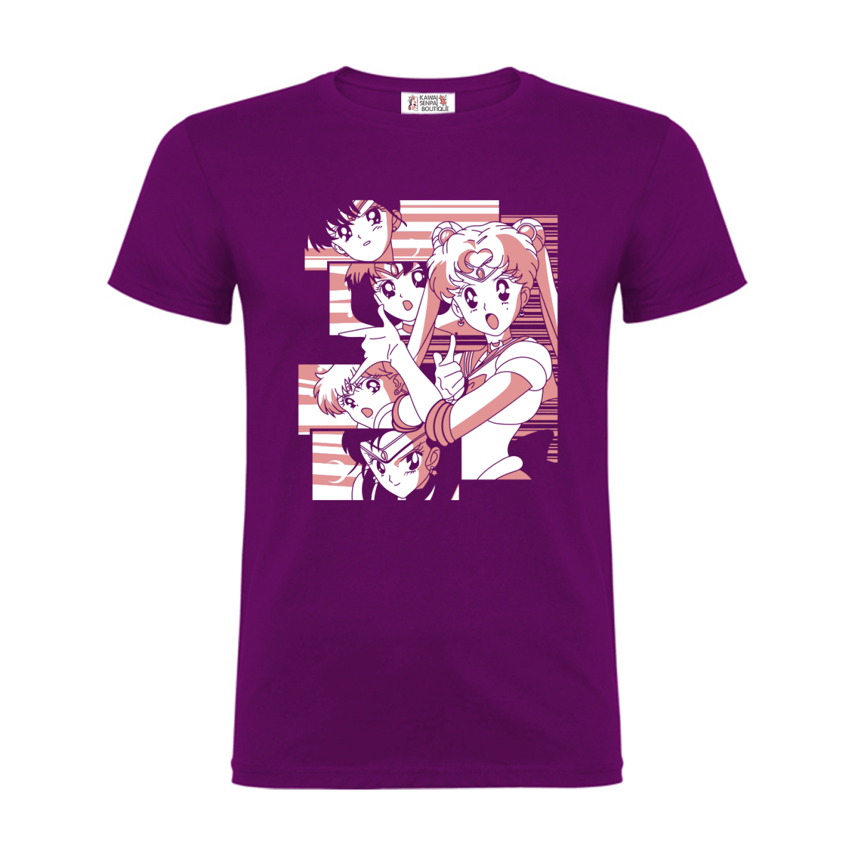 T-shirt SailorMoon Pink - Kawaii Senpai Boutique